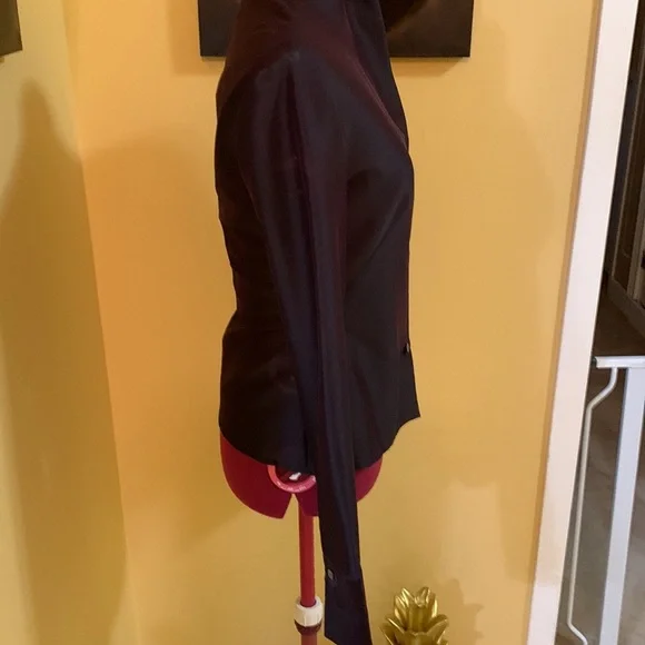 Exte Sheer button down top - Picture 6 of 13